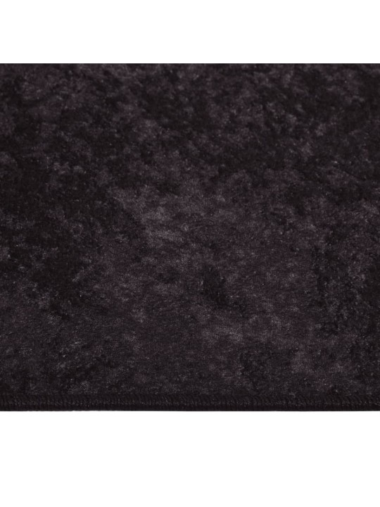 Koberec pratelný 160 x 230 cm antracitový protiskluzový