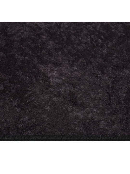 Koberec pratelný 190 x 300 cm antracitový protiskluzový
