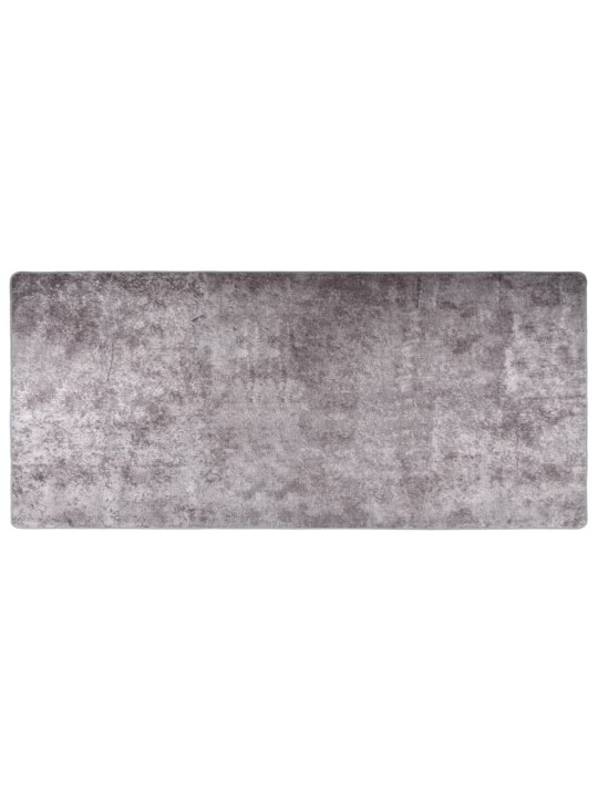 Koberec pratelný 80 x 300 cm šedý protiskluzový