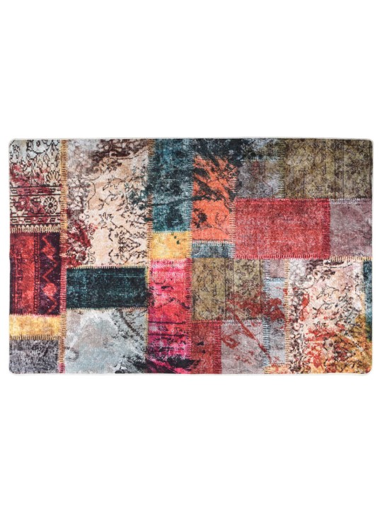Koberec pratelný patchwork 80x150 cm vícebarevný protiskluzový