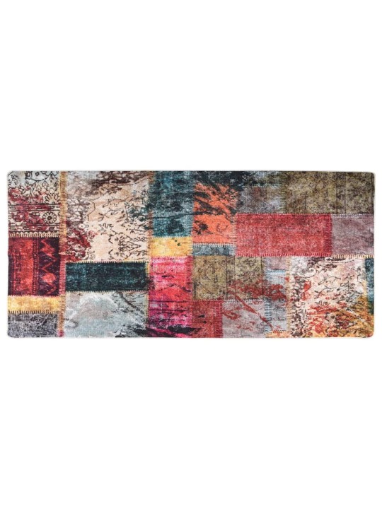 Koberec pratelný patchwork 80x300 cm vícebarevný protiskluzový