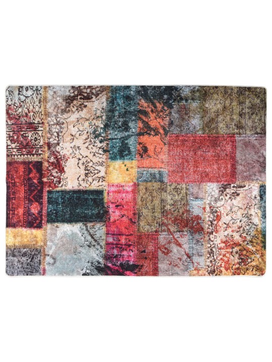 Koberec pratelný patchwork 120x180 cm vícebarevný protiskluzový