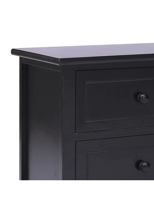 TV stolek černý 108 x 30 x 40 cm masivní dřevo pavlovnie