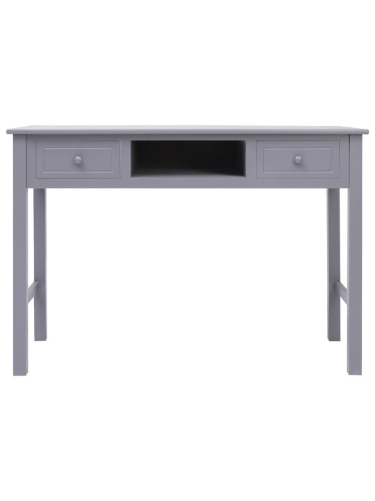 Psací stůl šedý 108 x 45 x 76 cm masivní pavlovnie