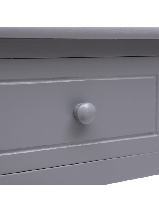Psací stůl šedý 108 x 45 x 76 cm masivní pavlovnie