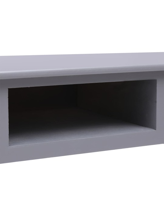 Psací stůl šedý 108 x 45 x 76 cm masivní pavlovnie