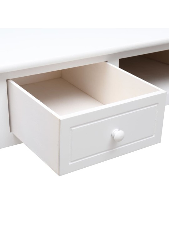 Psací stůl bílý 108 x 45 x 76 cm masivní pavlovnie