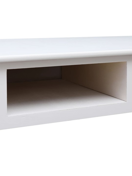 Psací stůl bílý 108 x 45 x 76 cm masivní pavlovnie