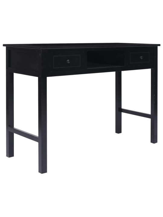 Psací stůl černý 108 x 45 x 76 cm masivní pavlovnie