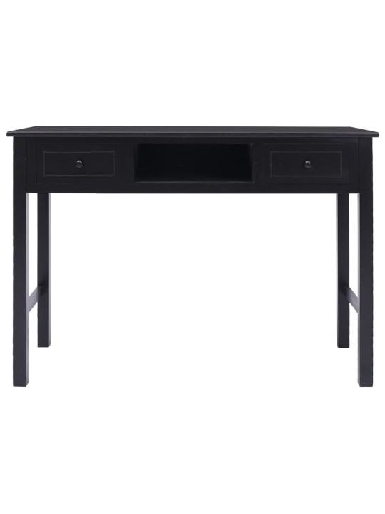 Psací stůl černý 108 x 45 x 76 cm masivní pavlovnie
