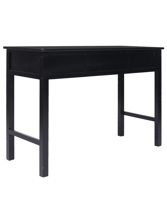 Psací stůl černý 108 x 45 x 76 cm masivní pavlovnie