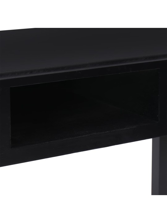 Psací stůl černý 108 x 45 x 76 cm masivní pavlovnie