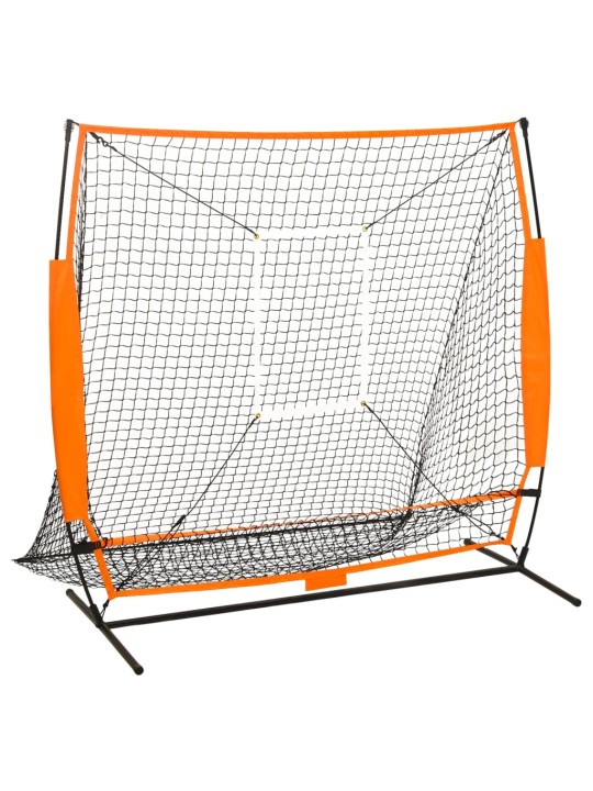 Tréninková síť pro baseball černá 174 x 76 x 158,5 cm