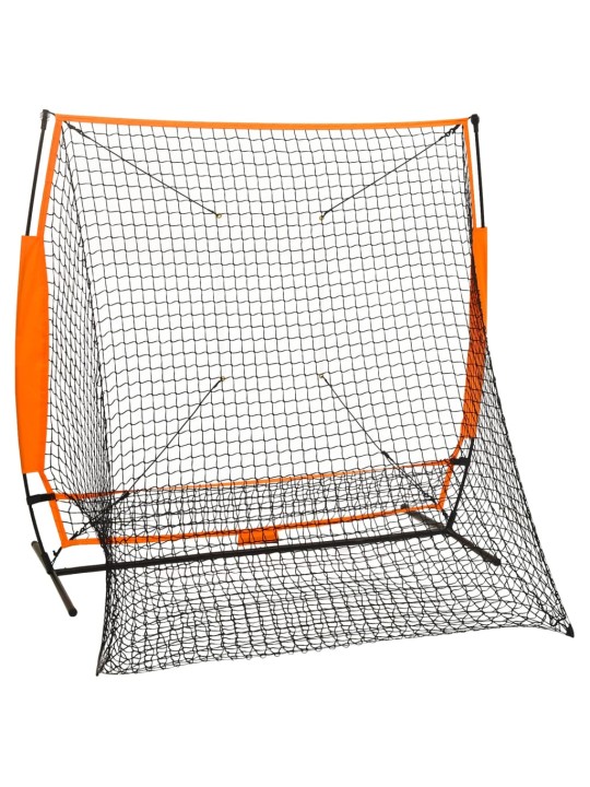 Tréninková síť pro baseball černá 174 x 76 x 158,5 cm