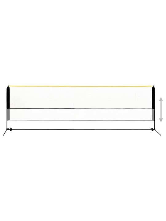 Nastavitelná badmintonová síť 500 x 103 x 94–158 cm kov