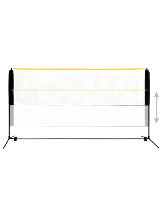 Nastavitelná badmintonová síť 300 x 103 x 94–158 cm kov