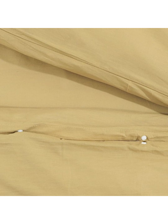 Sada ložního prádla taupe 135 x 200 cm lehké mikrovlákno