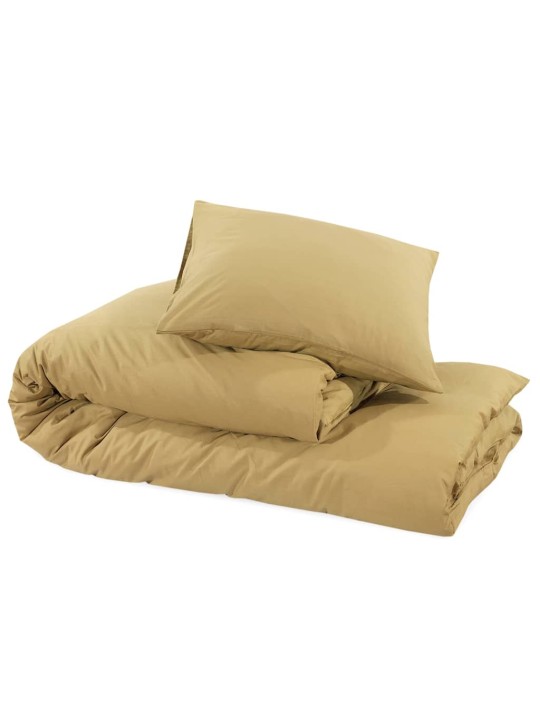 Sada ložního prádla taupe 200 x 220 cm lehké mikrovlákno