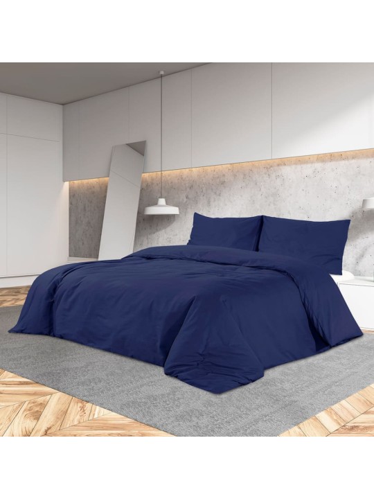 Sada ložního prádla námořnická modř 200x200cm lehké mikrovlákno