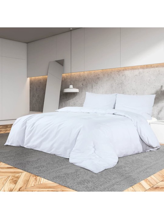 Sada ložního prádla bílá 220 x 240 cm lehké mikrovlákno