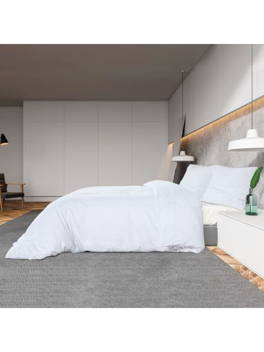 Sada ložního prádla bílá 200 x 200 cm lehké mikrovlákno
