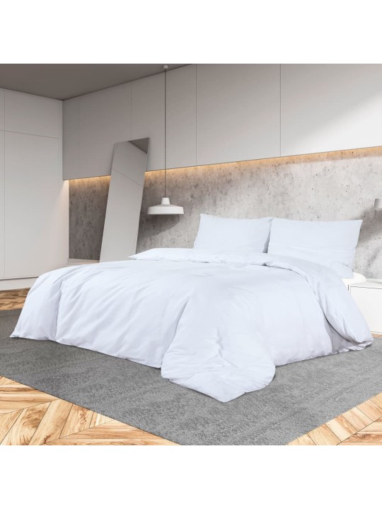 Sada ložního prádla bílá 140 x 200 cm lehké mikrovlákno