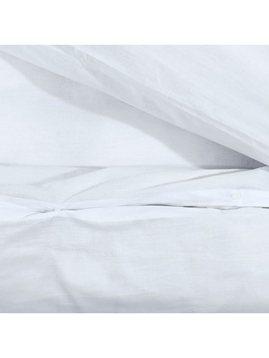 Sada ložního prádla bílá 260 x 220 cm lehké mikrovlákno