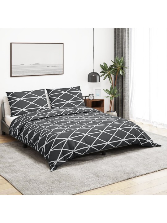 Sada ložního prádla šedá 260 x 220 cm bavlna