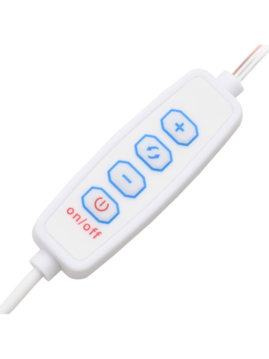 LED toaletní stolek se skříňkou dub sonoma kompozitní dřevo