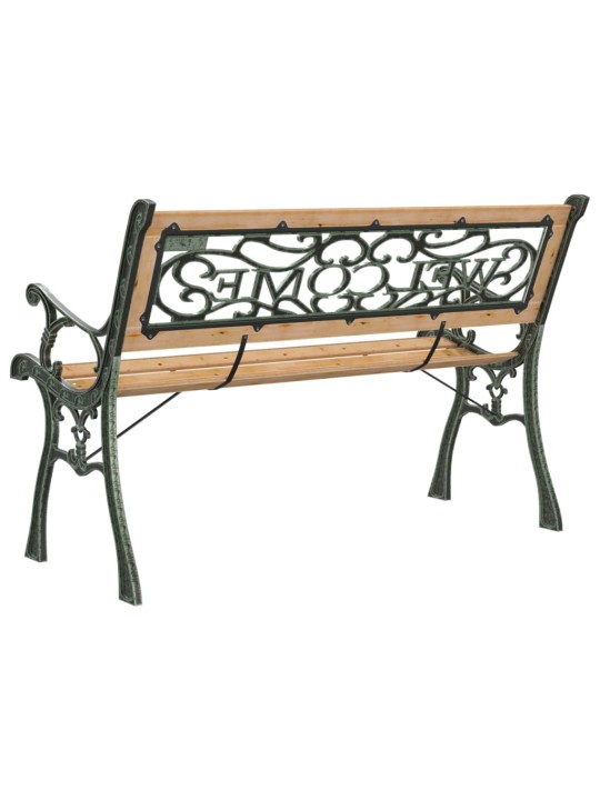 Zahradní lavice 122 cm masivní jedlové dřevo