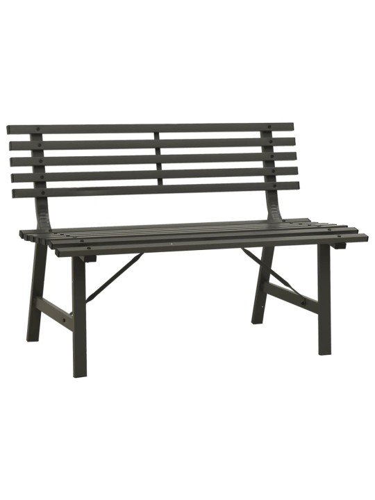 Zahradní lavička 110 cm ocel černá