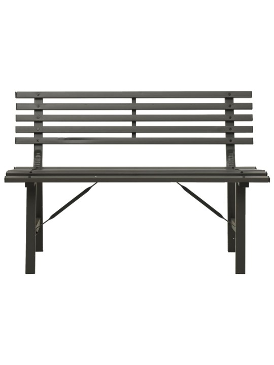 Zahradní lavička 110 cm ocel černá