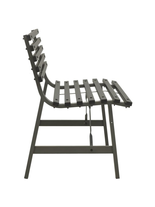 Zahradní lavička 110 cm ocel černá