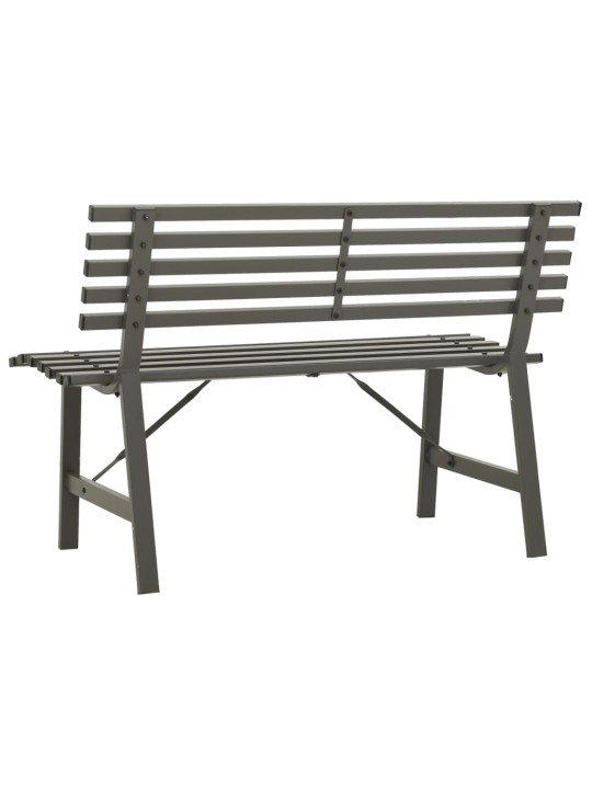 Zahradní lavička 110 cm ocel černá