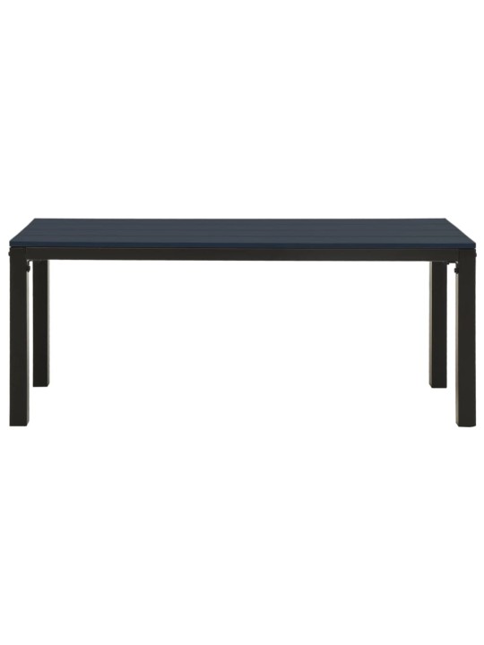 Zahradní lavice 110 cm ocel a wpc černá