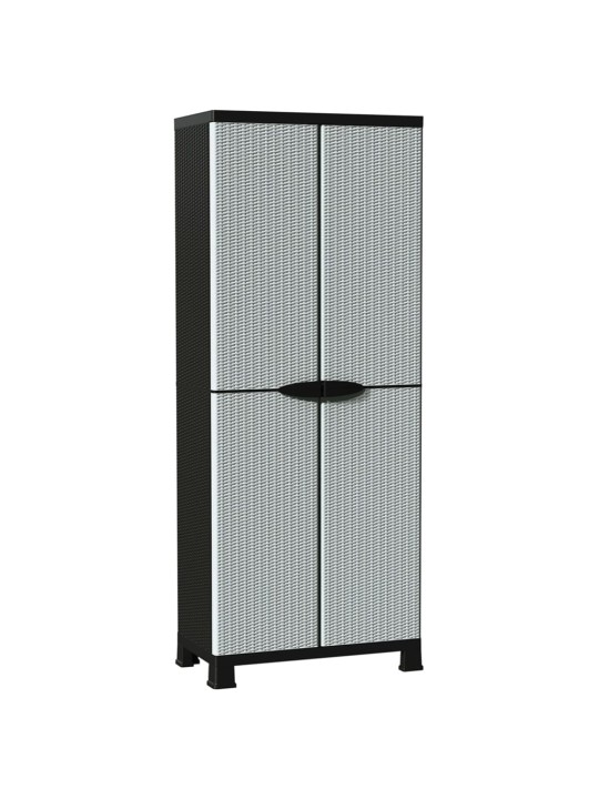 Plastová skříňka 68 x 39 x 171,5 cm ratanový design