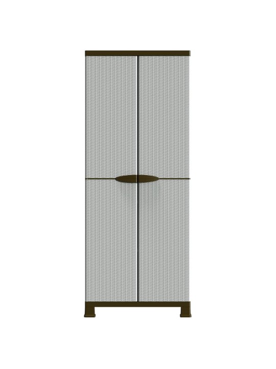 Plastová skříňka 68 x 39 x 171,5 cm ratanový design