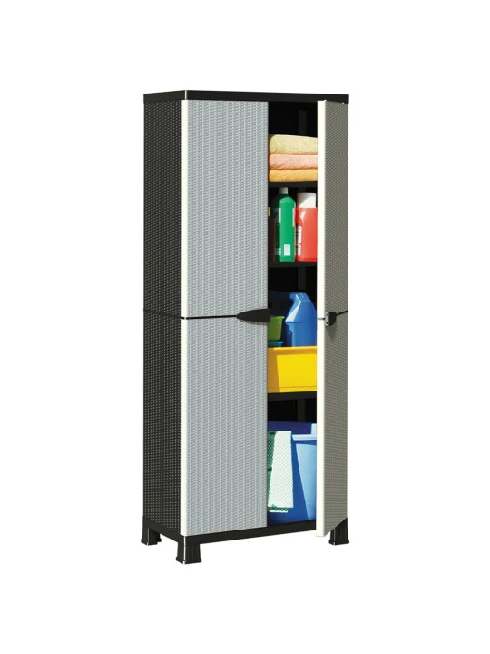 Plastová skříňka 68 x 39 x 171,5 cm ratanový design