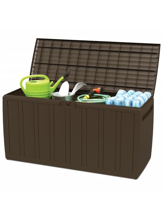 Úložný box na podušky hnědý 117 x 45,5 x 57,5 cm 270 l