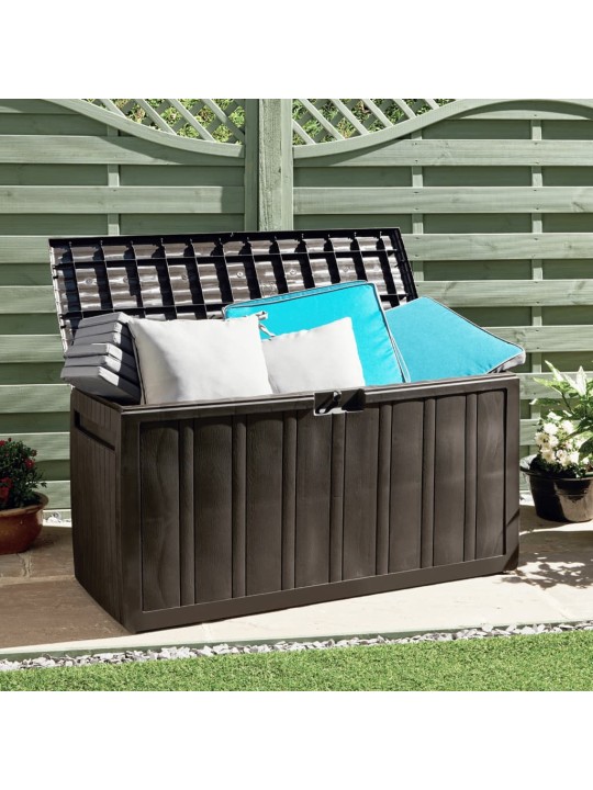 Úložný box na podušky hnědý 117 x 45,5 x 57,5 cm 270 l