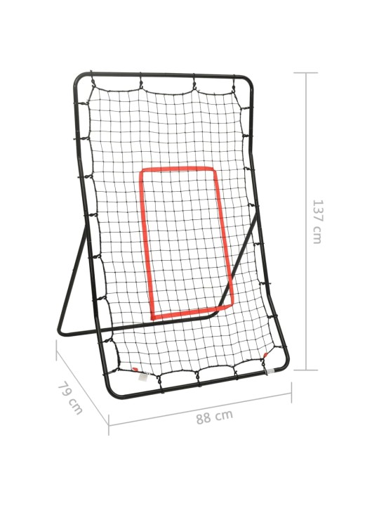 Rebounder softballová odrazová stěna 88 x 79 x 137 cm ocel