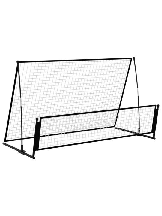 Fotbalový rebounder 2 v 1 202 x 104 x 120 cm ocel