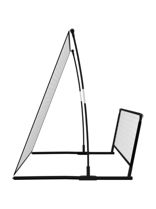 Fotbalový rebounder 2 v 1 202 x 104 x 120 cm ocel