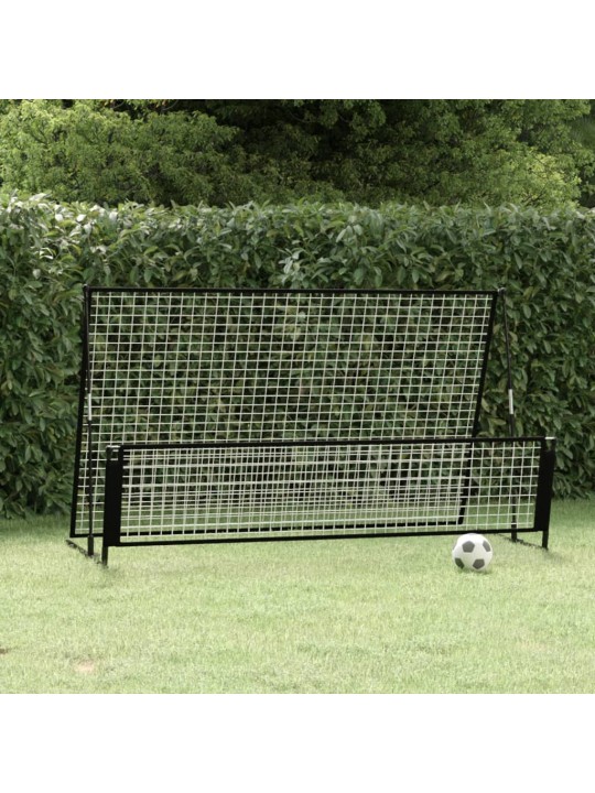 Fotbalový rebounder 2 v 1 202 x 104 x 120 cm ocel