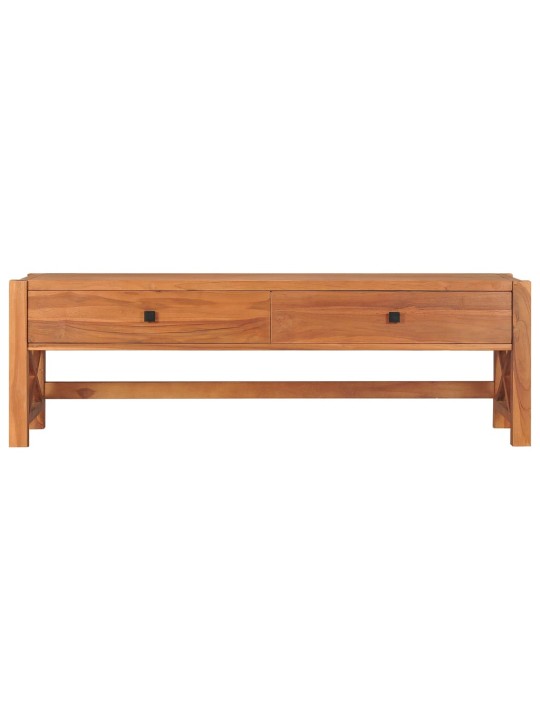 Tv skříňka se zásuvkami 120 x 40 x 45 cm masivní teakové dřevo