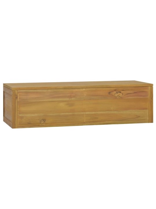 Nástěnná koupelnová skříňka 110 x 45 x 30 cm masivní teak