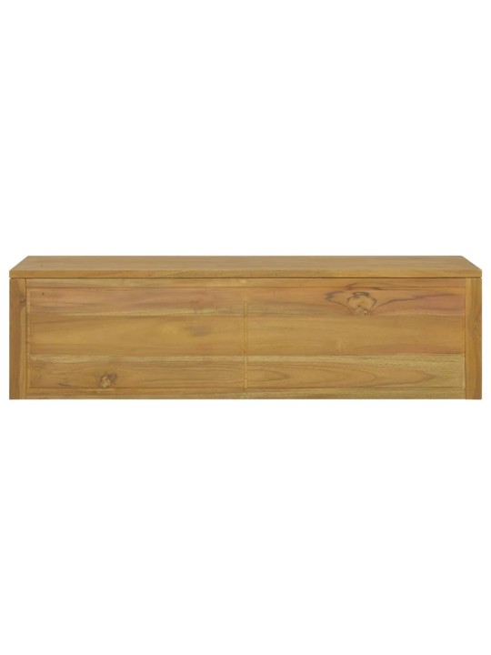 Nástěnná koupelnová skříňka 110 x 45 x 30 cm masivní teak