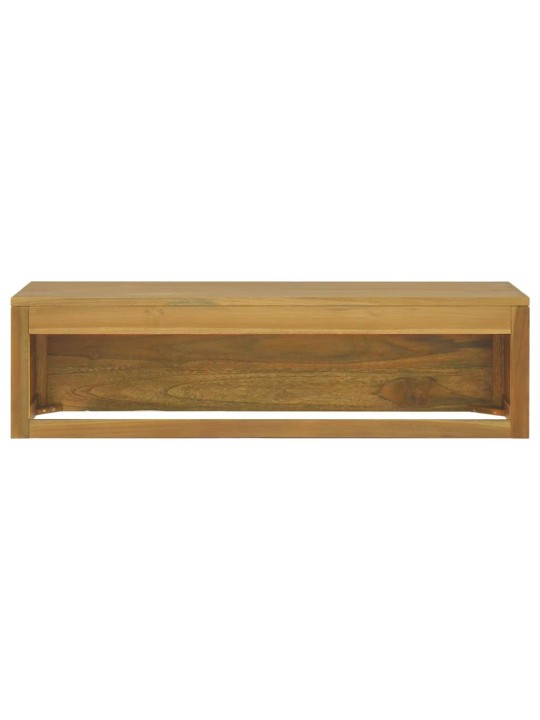 Nástěnná koupelnová skříňka 110 x 45 x 30 cm masivní teak