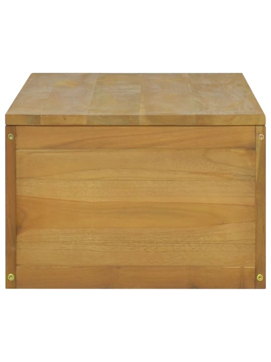 Nástěnná koupelnová skříňka 110 x 45 x 30 cm masivní teak
