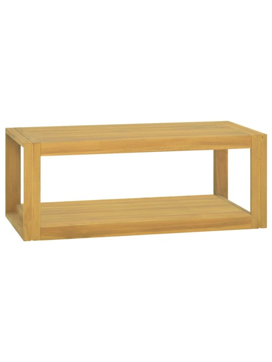 Nástěnná koupelnová skříňka 90 x 45 x 35 cm masivní teak